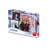 puzzle disney frozen radostná jeseň 3x55 dielikov