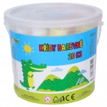 Okrúhle chodníkové kriedy 20 ks vo vedierku