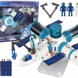 Vesmírna stanica s raketou – sada 17 dielov so svetelnými a zvukovými efektmi