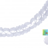 Papierová biela girlanda 3,6 m