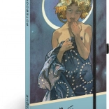 Zápisník Alfons Mucha – Luna, bodkovaný 13 × 21 cm
