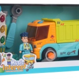 Skrutkovacia sklápacia korba s doplnkami a svetelnou semaforovou hrou