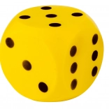 Androni mäkká kocka 10 cm – žltá