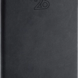 Vreckový diár 2026 čierny 9 x 15,5 cm