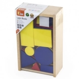 drevené logické kocky – geometrické tvary VIGA TOYS montessori
