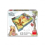 DINO Obrázkové kocky Medvedík Pú, 12 kociek