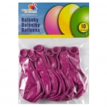 Nafukovacia sada balónikov 10 ks fuksiovej 26 cm