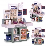 Detská kuchynka so zvukmi, LED svetlami, parným generátorom, 35 doplnkami