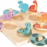Drevené pamäťové puzzle Dino – Small Foot