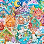 Puzzle Farebná noc v Cookietowne 1500 dielikov