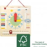 Edukativný kalendár s hodinami pre deti v nemčine