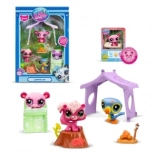 Sada 3 figúrok Littlest Pet Shop Kempovanie