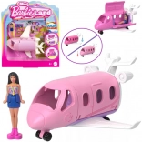 mattel mini barbie land – bábika pilotka s lietadlom