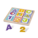 Drevená puzzle ABC-123 pre malé deti