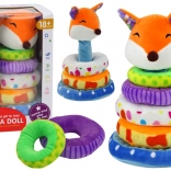 Plyšová vzdelávacia pyramída s líškou 27 cm