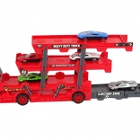 Nákladné auto s odnímateľnou rampou a vystreľovačom