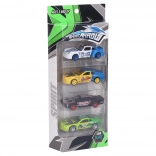 Kovové autíčka sada 4 ks 7 cm