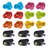 detské lezecké úchyty na strom s popruhmi, 12 ks