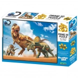 3D puzzle T-Rex vs. Triceratops 500 dielikov