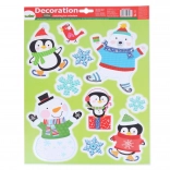 Vianočná okenná dekorácia 41 × 29 cm