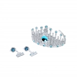 Korunka princezny s náušnicami Zimné kráľovstvo