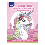 Omaľovánky spojovačky Jednorožci 210 × 276 mm, 32 strán