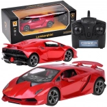 Diaľkovo ovládané auto LAMBORGHINI 1:24, červené 2.4 GHz