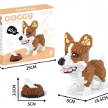 Stavebnica 1200 dielikov welsh corgi