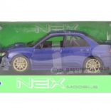 Kovový model Subaru Impreza WRX STI 1:24 s otváracími dielmi