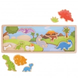 Magnetické puzzle Dinosaury Bigjigs Toys