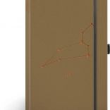 Zápisník NOTIQUE Lev – linajkovaný, 13 × 21 cm