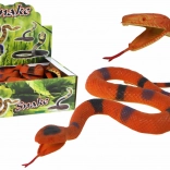 Gumený had hnedý s čierno-šedými škvrnami