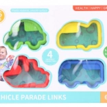 Plastový prepojovací reťaz na kočík – dopravné prostriedky