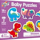 Baby puzzle dinosaury 6×2 dieliky GALT