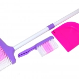 Detská upratovacia sada 3 ks, ružovo‑biela