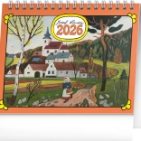 Stolový kalendár 2026 s ilustráciami Josefa Ladu
