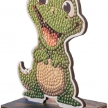 Diamantové maľovanie CRYSTAL ART – aligátor 3D stojanček