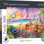 Trefl puzzle UFT Vacay Time – výhľad na plachetnice 1000 dielikov