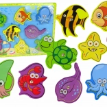 Drevená sada na chytanie morských zvierat