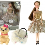 Bábika EMILY so psíkom a doplnkami