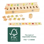 Drevená motorická vzdelávacia hračka pre triedenie Small Foot