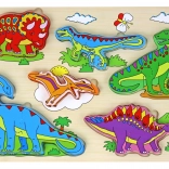 Drevené 3D Puzzle Pre Deti Logická Hra Dinosaury