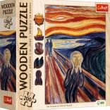 Drevené obojstranné puzzle TREFL – EDVARD MUNCH: Výkrik, 200 dielikov
