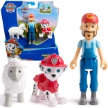 Paw Patrol figúrky Marshall, farmár Al a ovečka – sada na kreatívnu hru