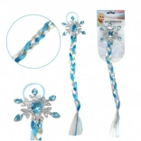 Ľadová Princezná príčesok vrkôčik s flitrami