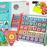 Vzdelávacia polička pre deti s počítadlom a tvarmi