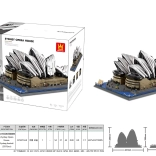 Stavebnica Budovy – Opera v SYDNEY, 2937 dielikov