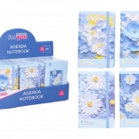 Linajkovaný zošit 9 × 14 cm kvetiny mix