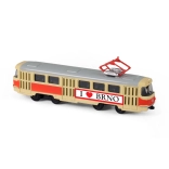 Kovová retro električka BRNO 16 cm 1:87