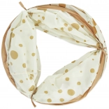 Bieco samorozkladajúci hrací tunel s bodkami